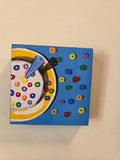 Colorful Cereal 3 of 3 Original Gouache Painting 4x4 Collection