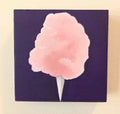 Cotton Candy Original Gouache Painting 4x4 Collection