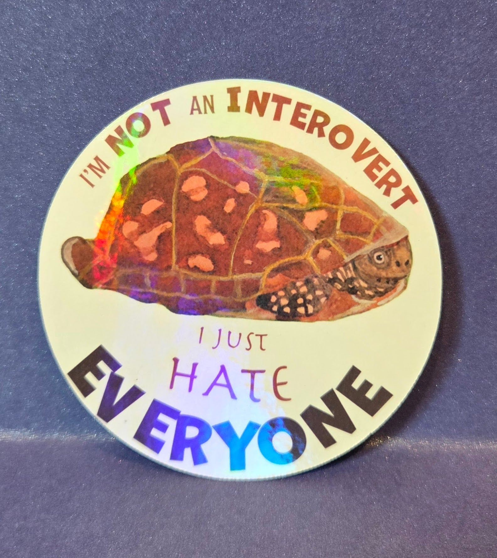 Turtle “I’m Not an Introvert, I Just Hate Everyone”  Sticker