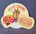 Don't Worry I Share Funny Giraffe Sticker
