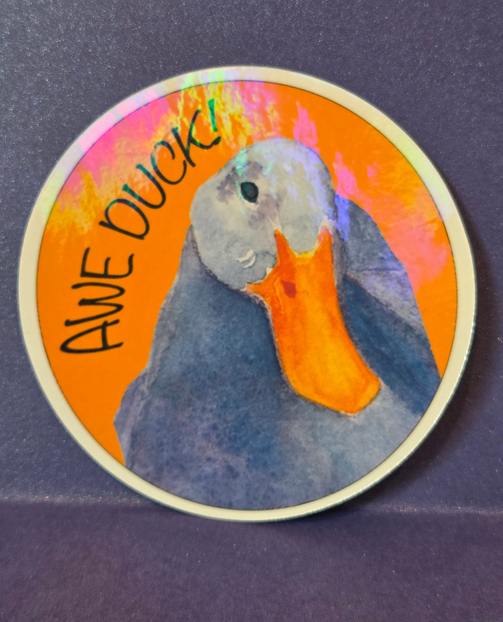 Awe Duck Vinyl Sticker