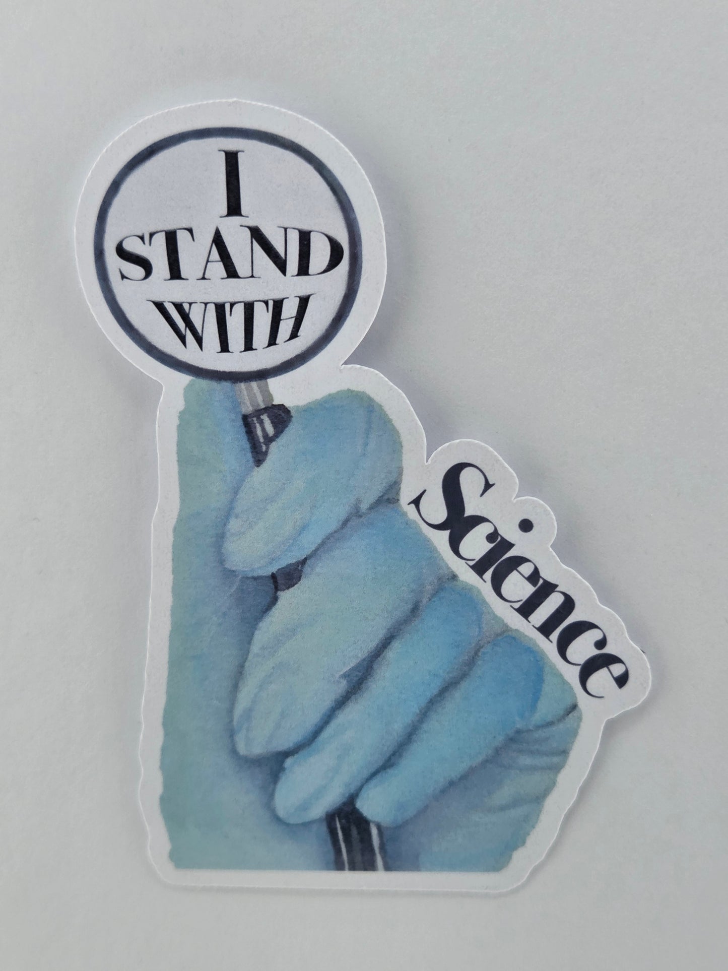 I Stand with Science Vinyl Sticker