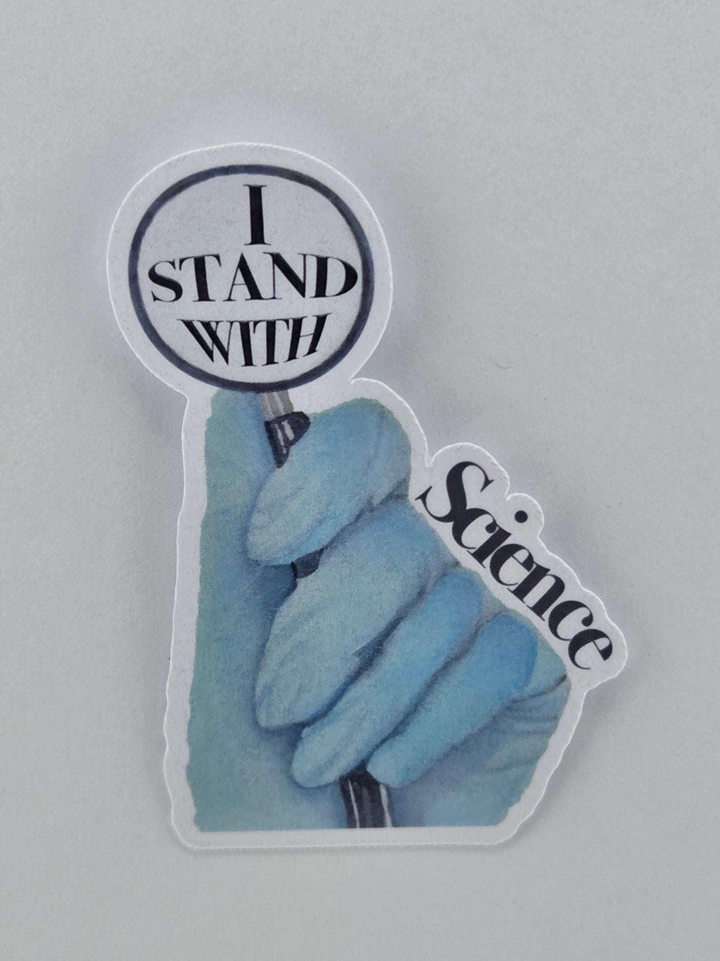 I Stand with Science Vinyl Sticker