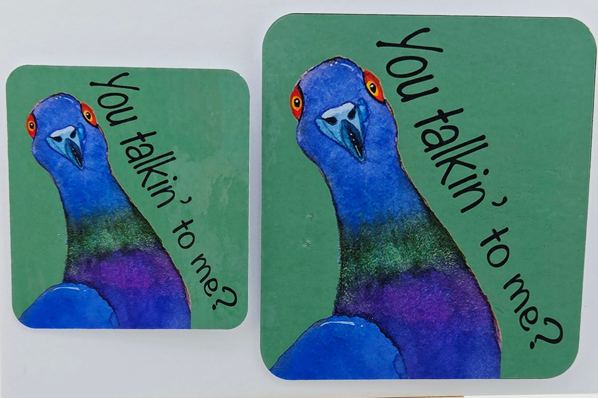 You Talkin' to Me? Pigeon Vinyl Sticker