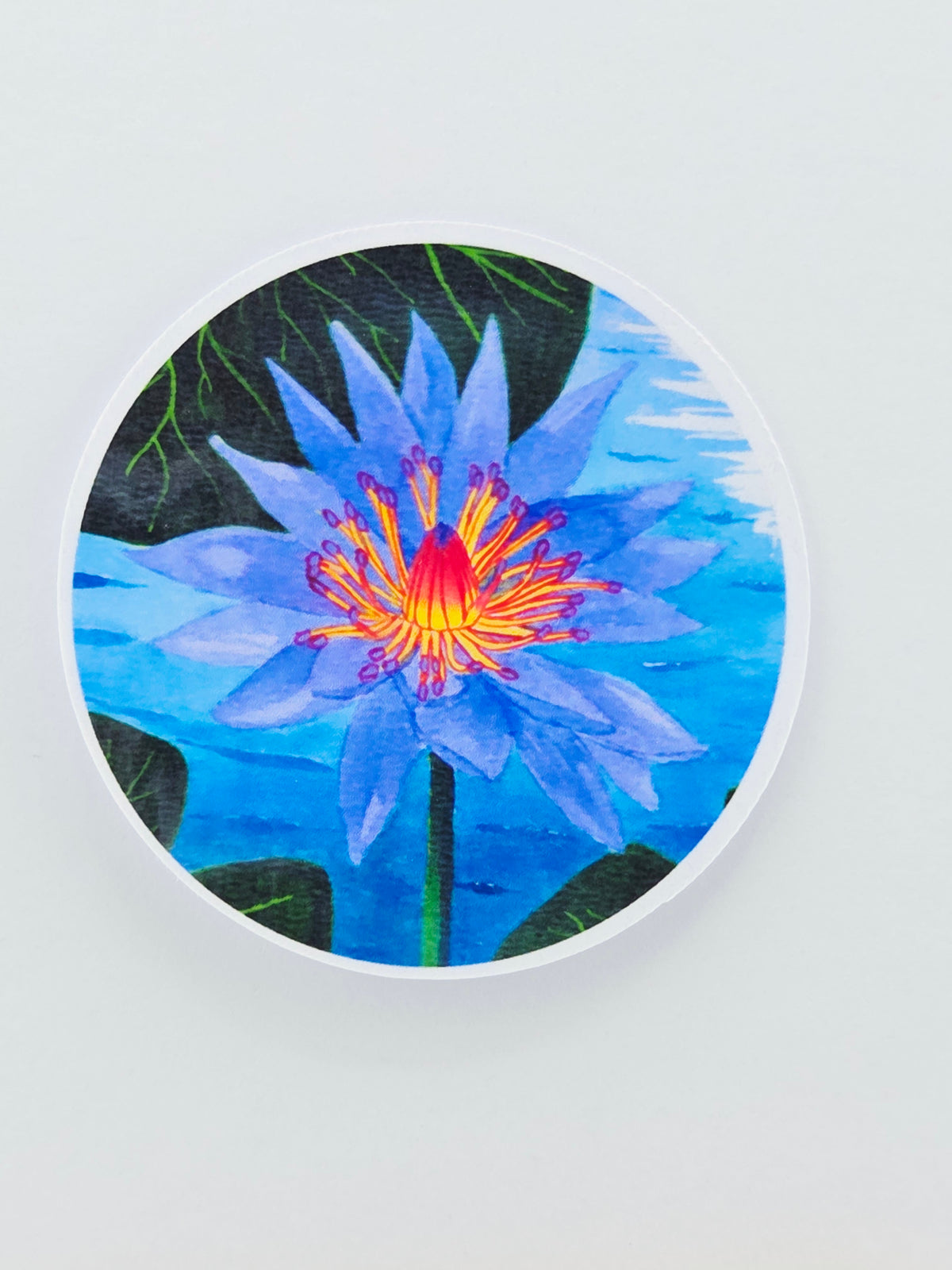 Water Lily Vinyl Sticker