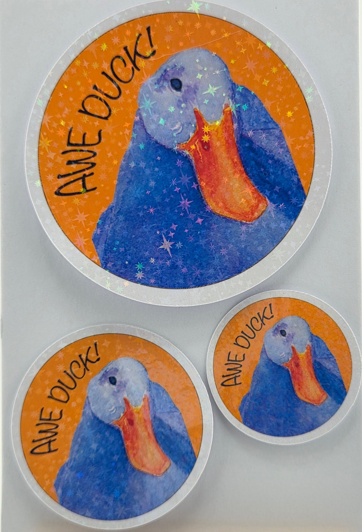 Awe Duck Vinyl Sticker