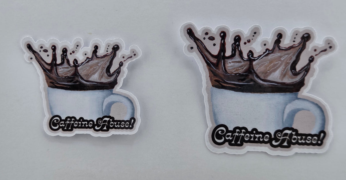 Coffee Vinyl Sticker Coffee Abuse