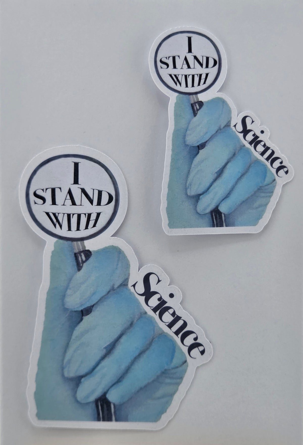 I Stand with Science Vinyl Sticker