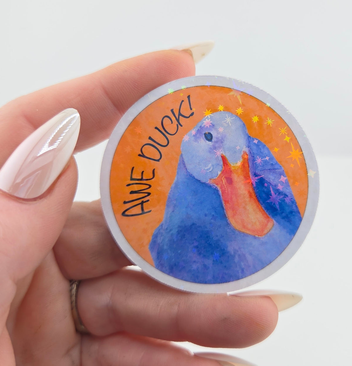 Awe Duck Vinyl Sticker