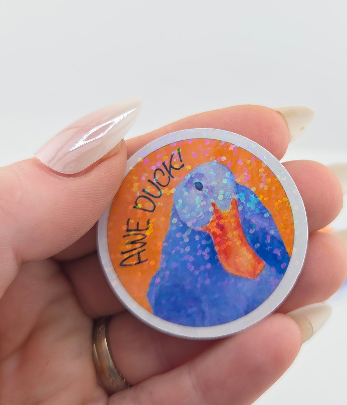 Awe Duck Vinyl Sticker