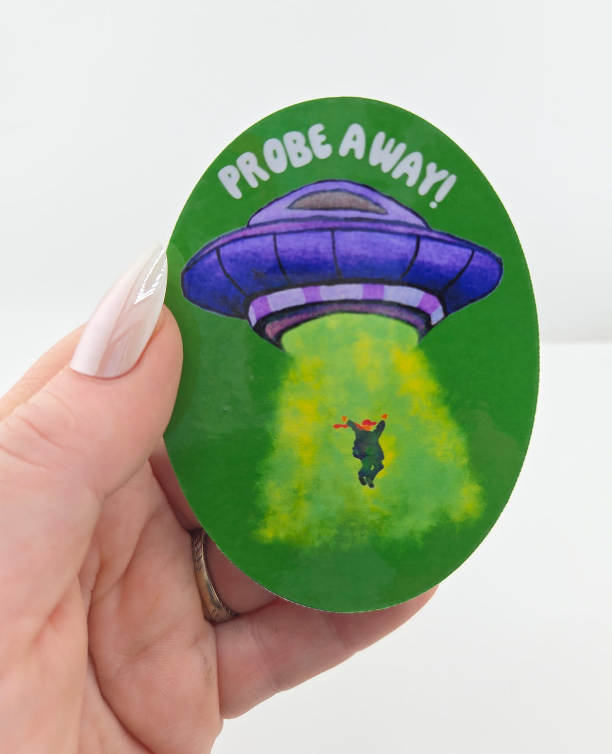 Probe Away Political Vinyl Sticker