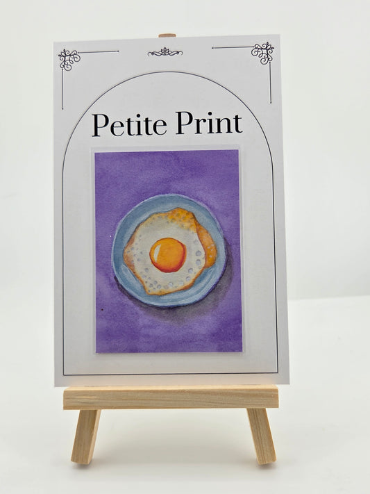 Sunny Side UP Watercolor Painting Print ACEO
