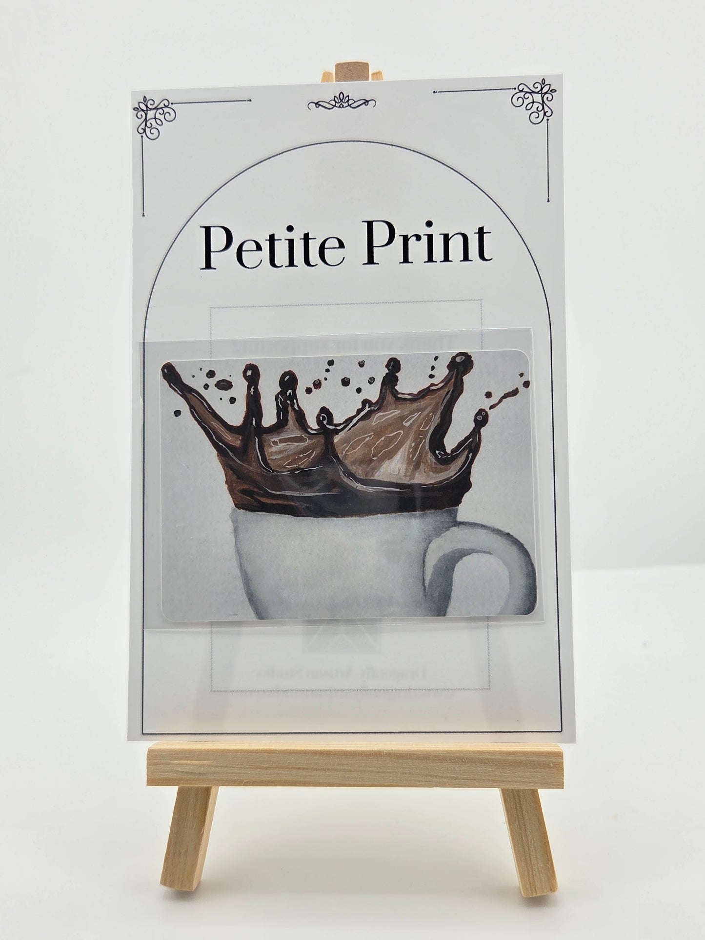 Caffeine Abuse  Watercolor Painting Print ACEO