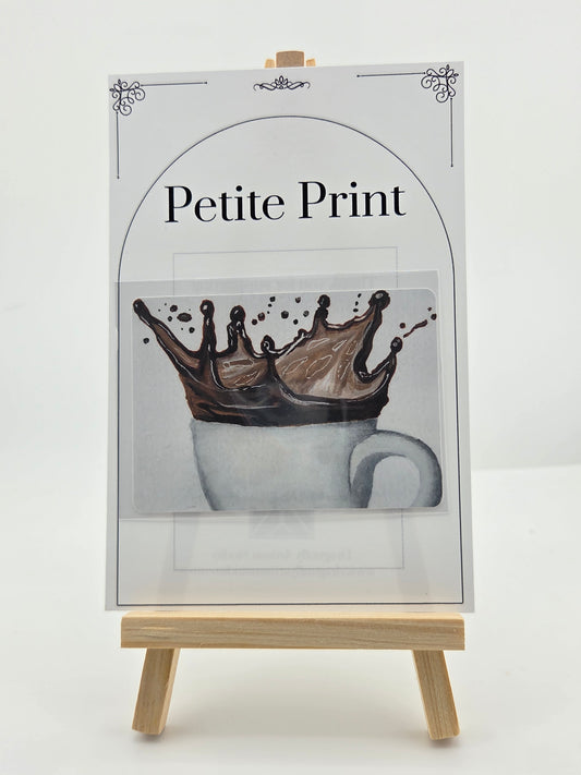 Caffeine Abuse  Watercolor Painting Print ACEO
