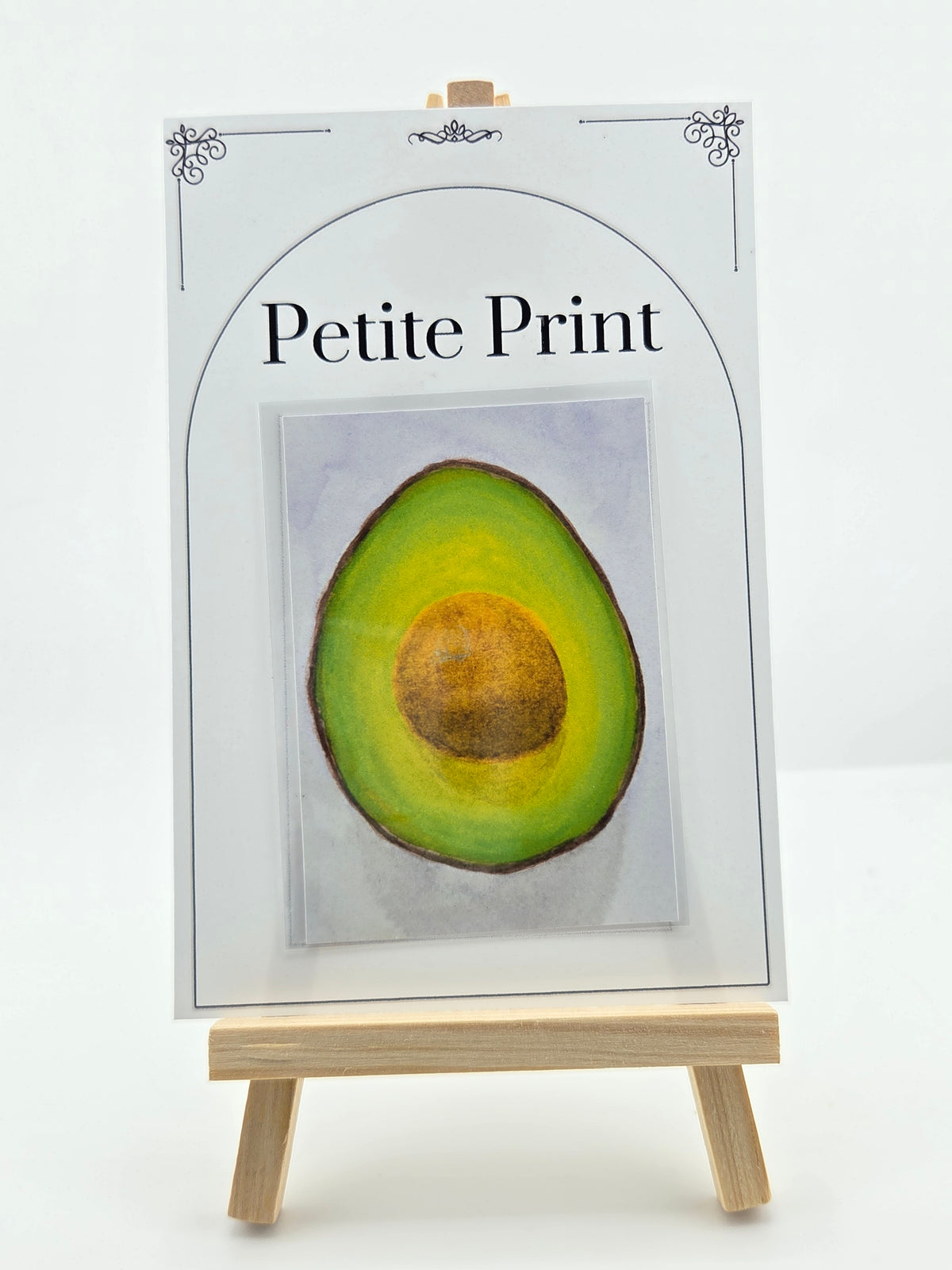 Avacado  Watercolor Painting Print ACEO