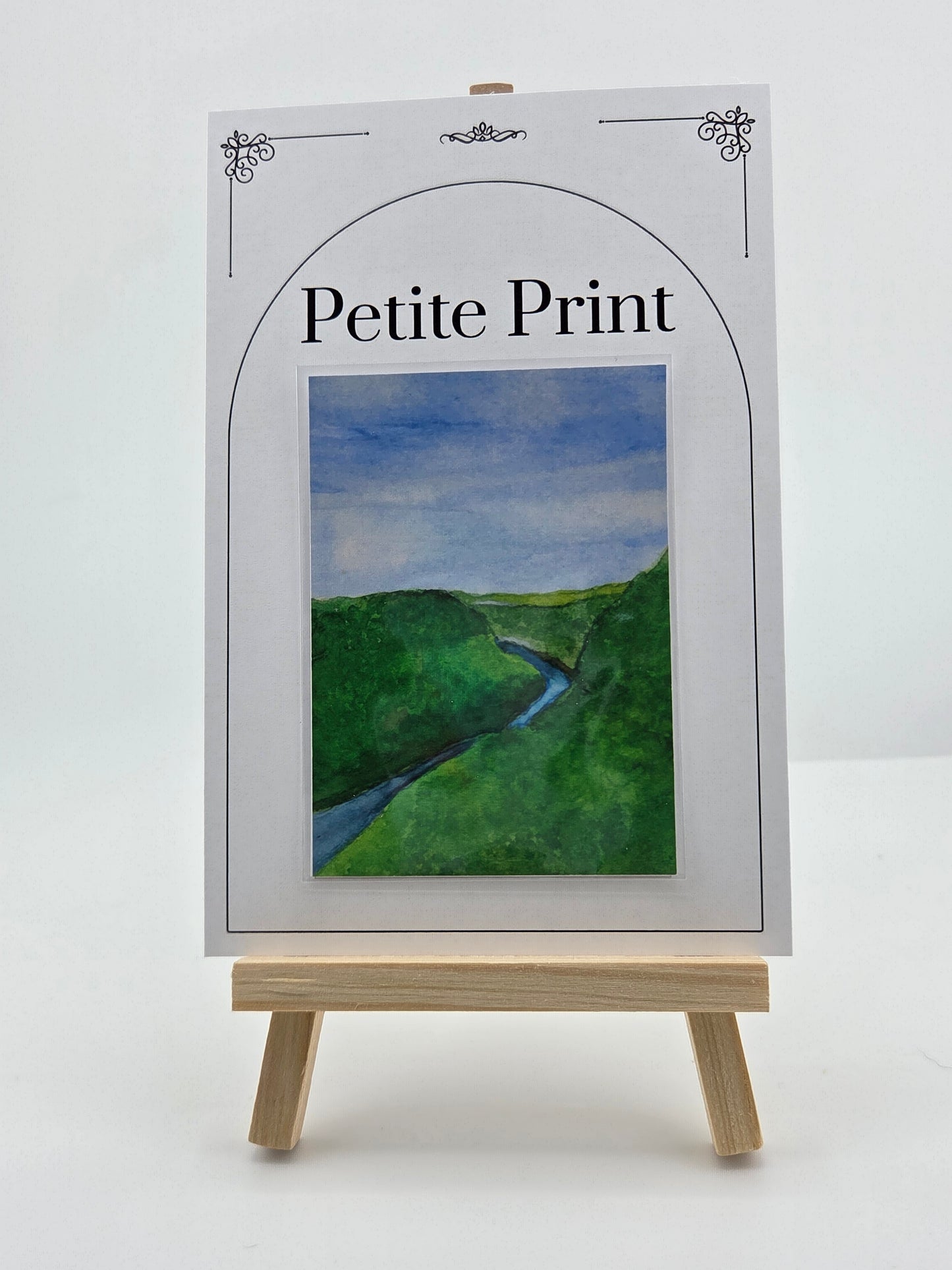Tennessee Gorge Watercolor Painting Print ACEO