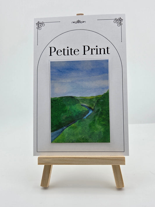 Tennessee Gorge Watercolor Painting Print ACEO