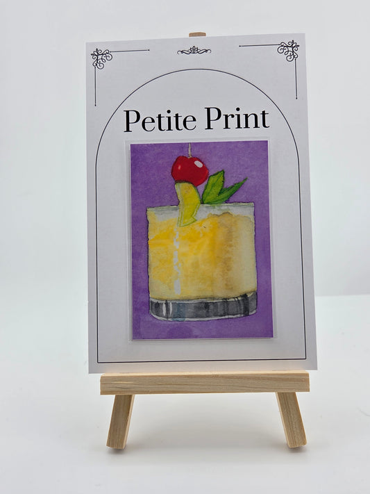 Pina Colada Watercolor Painting Print ACEO