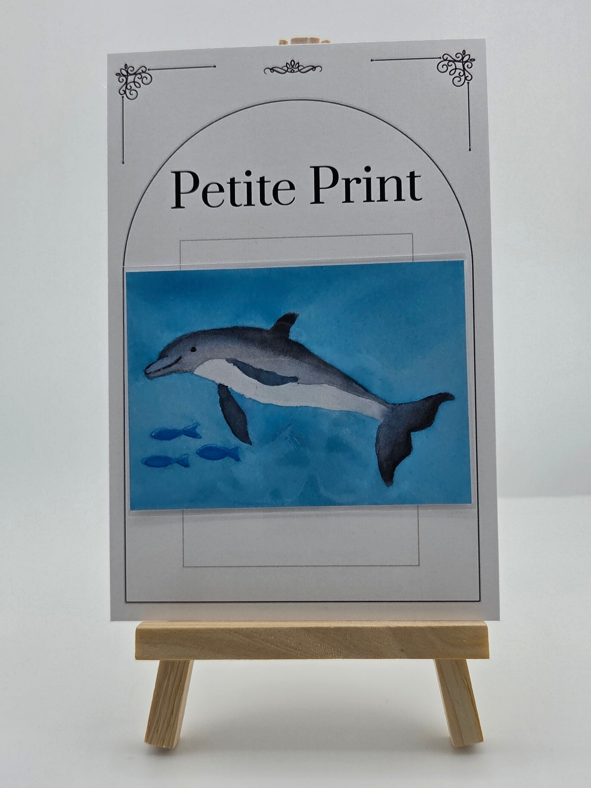 Dolphin Watercolor Painting Print ACEO