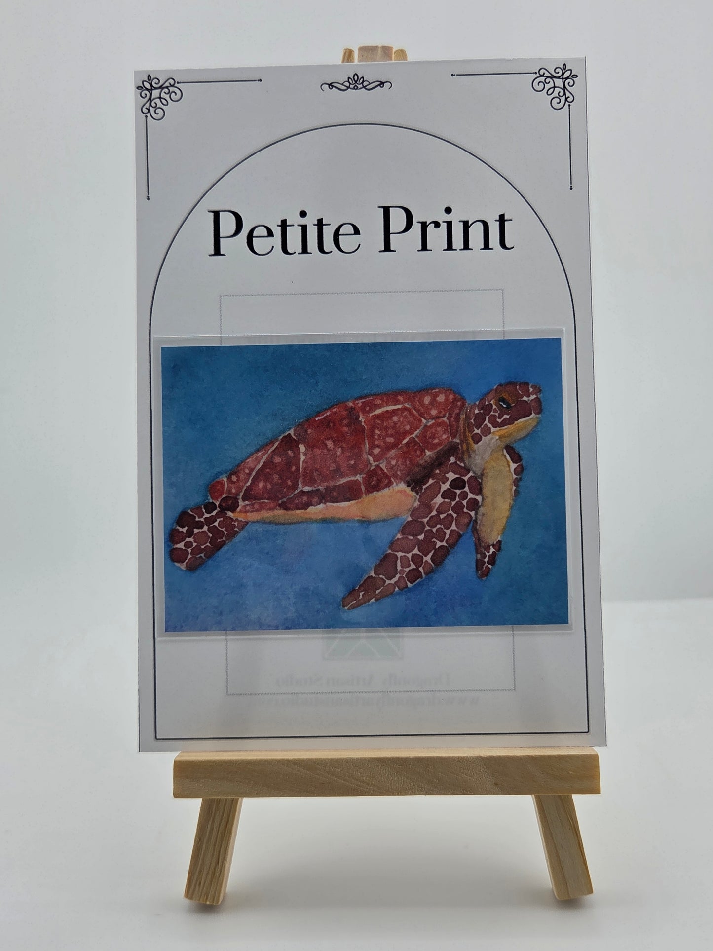 Sea Turlte Watercolor Painting Print ACEO
