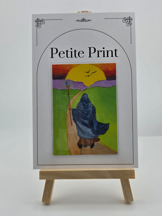Wizard on a Quest Watercolor Painting Print ACEO