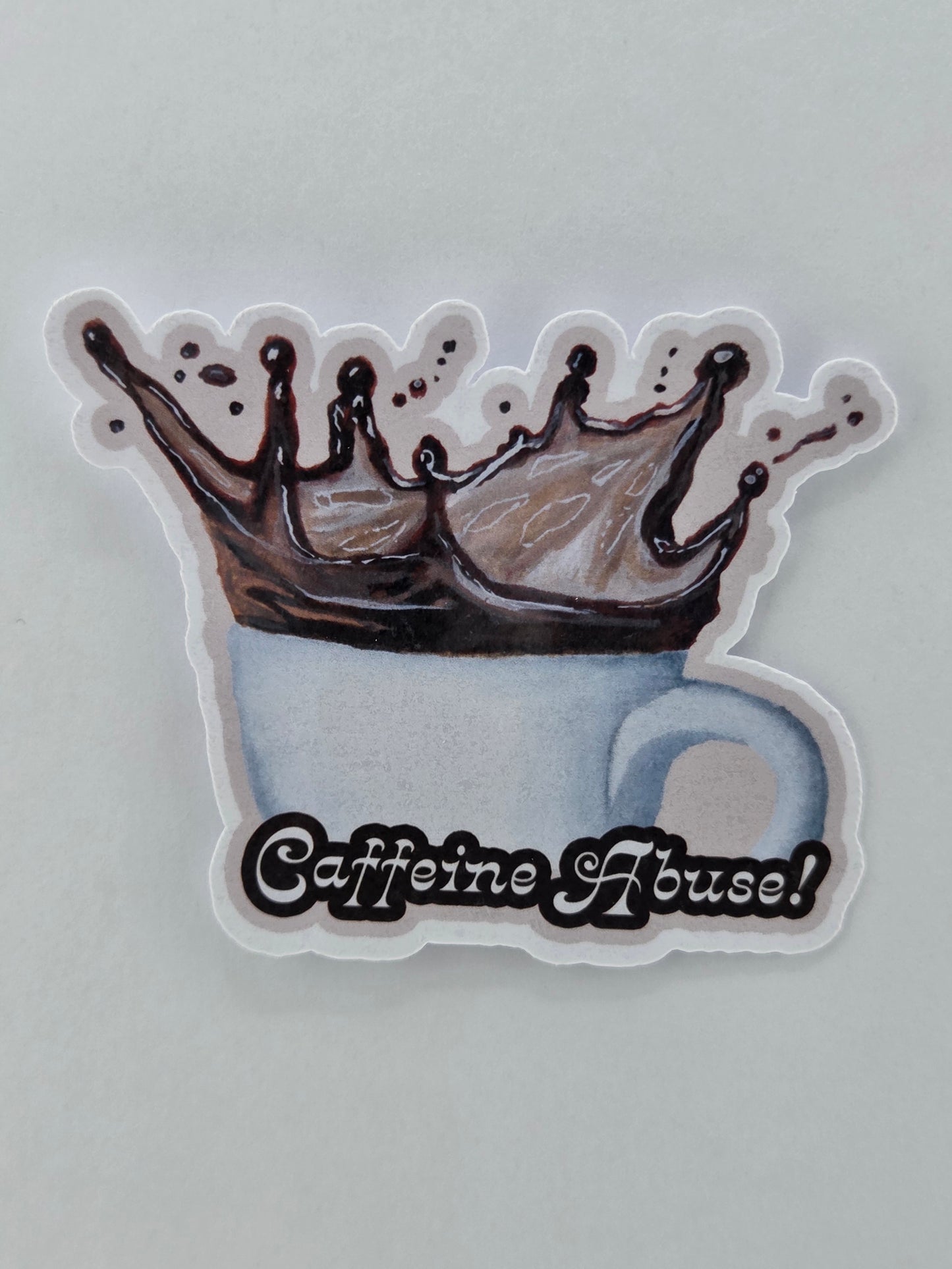 Coffee Vinyl Sticker Coffee Abuse